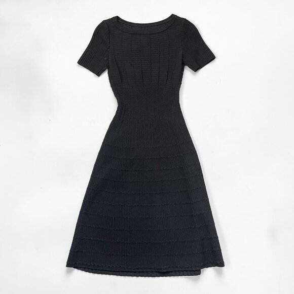 Alaia Ribbed Knit Dress with Cutout Back Size FR 36 US 4 NEW NWT - Picture 2 of 11